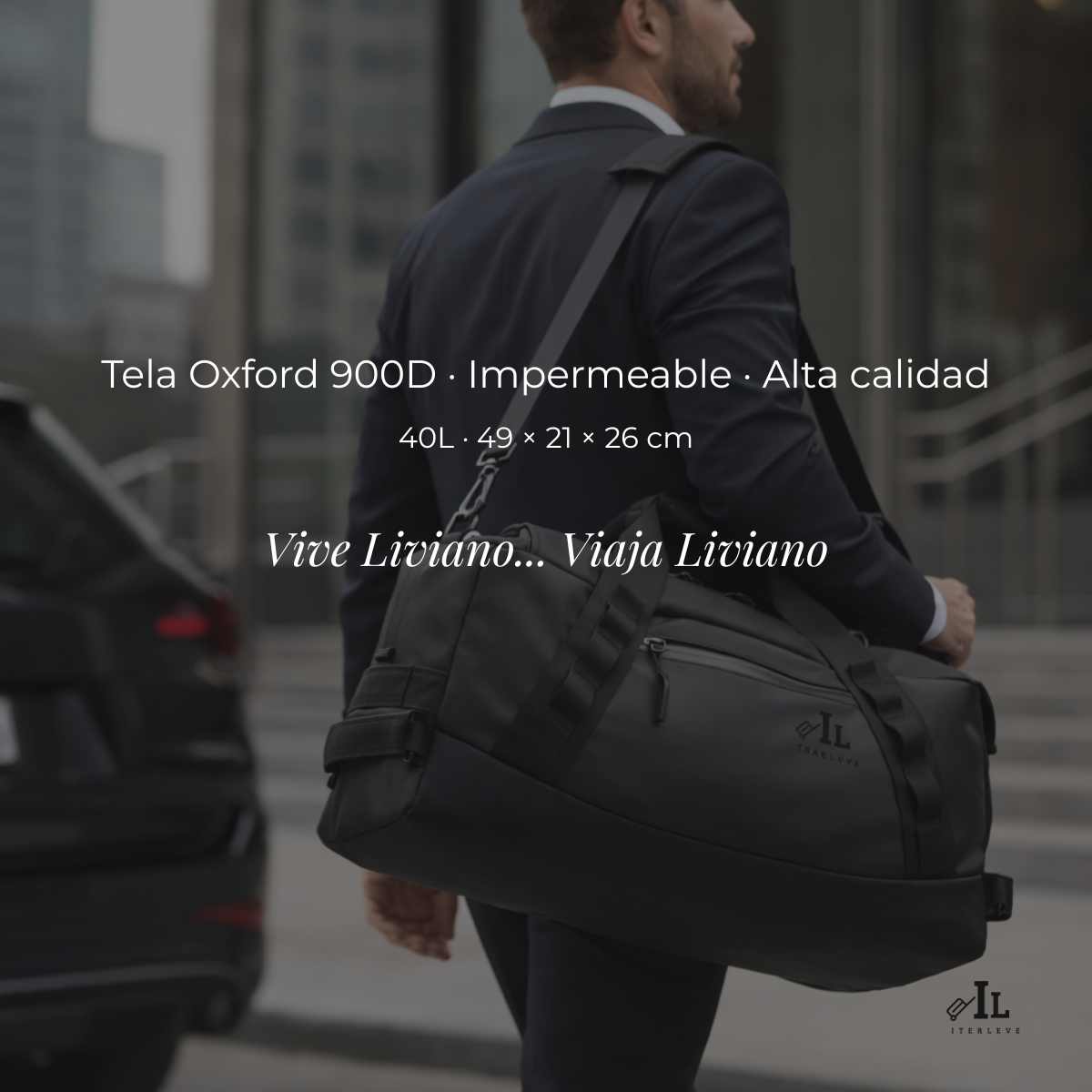 Bolso Deportivo Viaje Capacidad 40l Gym Oficina Impermeable