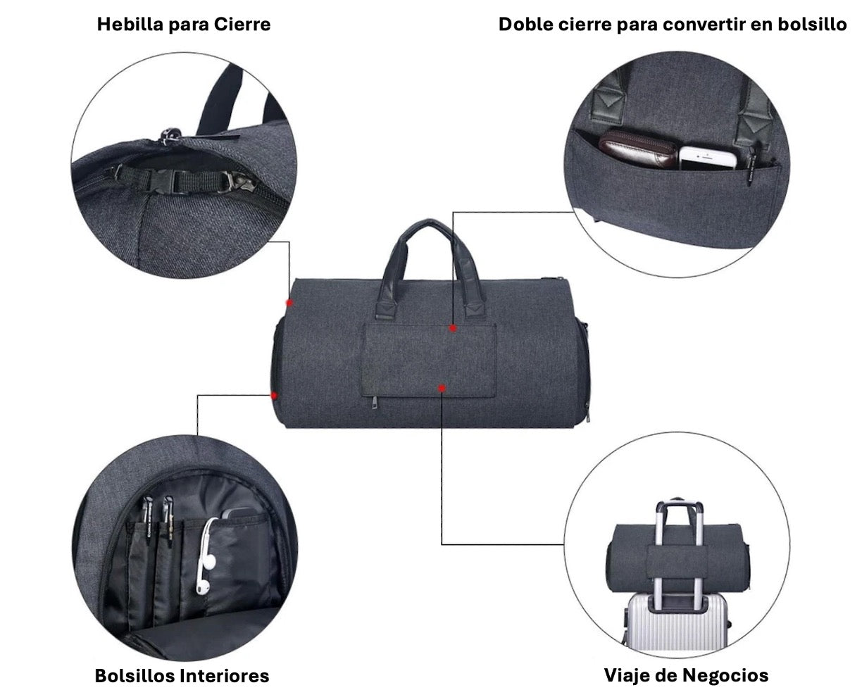 Bolso Viaje Portatraje Y Equipaje Plus 45L Impermeable
