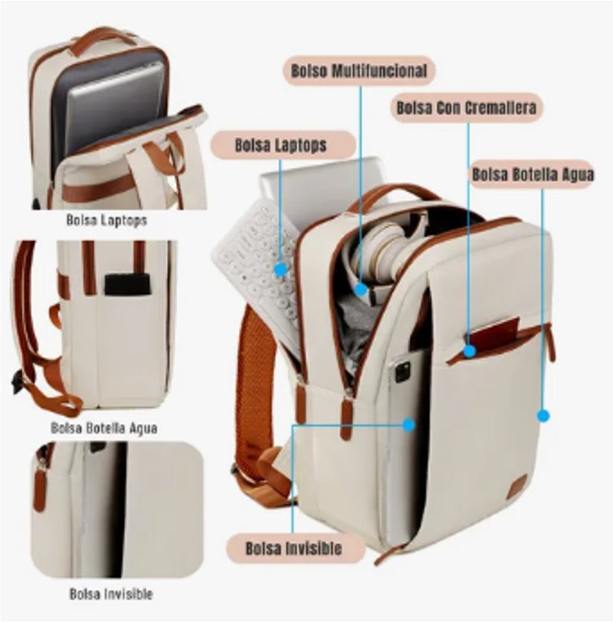 Mochila Mujer USB