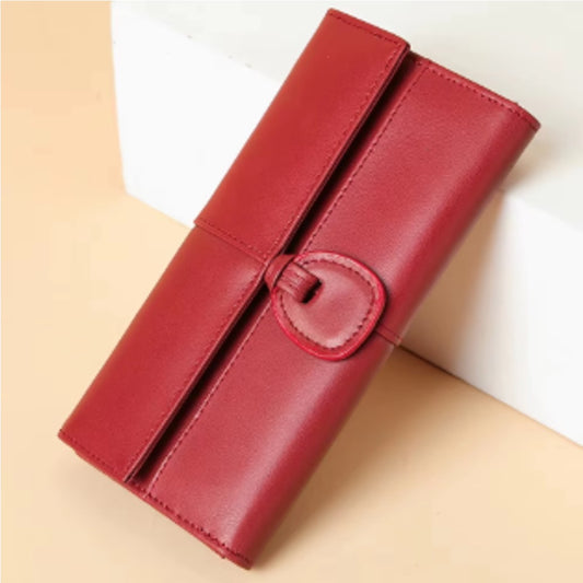 Billetera Mujer Cuero Genuino