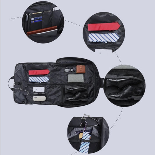 Bolso Portatraje Negro Tradicional Impermeable