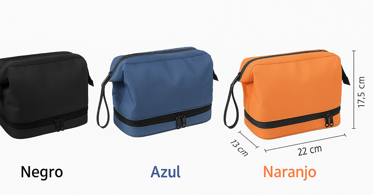 Neceser Viaje Impermeable Gran Capacidad Seco Húmedo +cierre