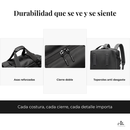 Bolso Deportivo Viaje Capacidad 40l Gym Oficina Impermeable