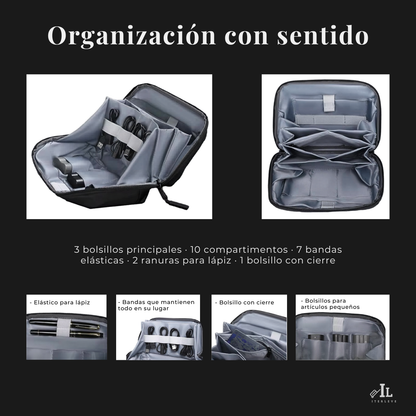 Estuche Organizador Bolso Porta Cables Para Viajes Capacidad