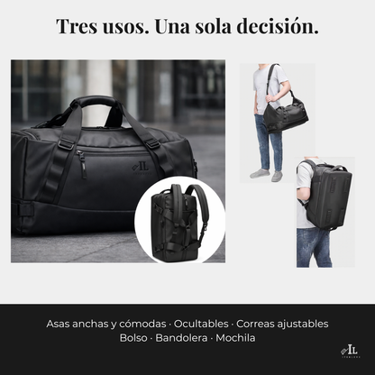 Bolso Deportivo Viaje Capacidad 40l Gym Oficina Impermeable