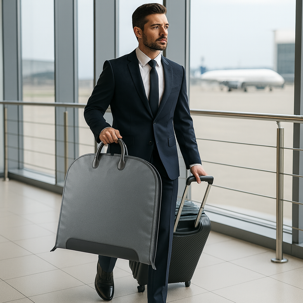 Bolsa Portatraje Oxford Impermeable Plegable 100x60 Cm