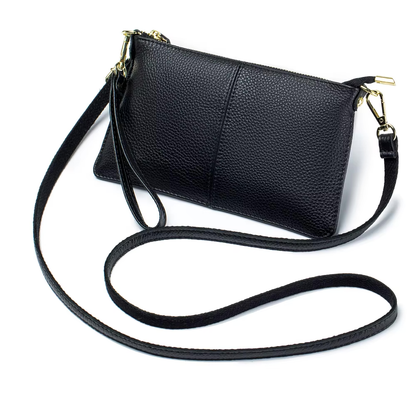 Cartera Bandolera Para Mujer De Cuero Pequeña Rectangular