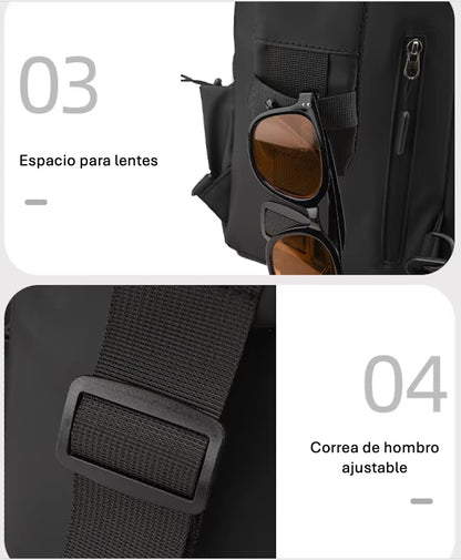Banano Cruzado Impermeable Antirrobo Viaje Urbano +capacidad
