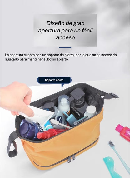Neceser Viaje Impermeable Gran Capacidad Seco Húmedo +cierre