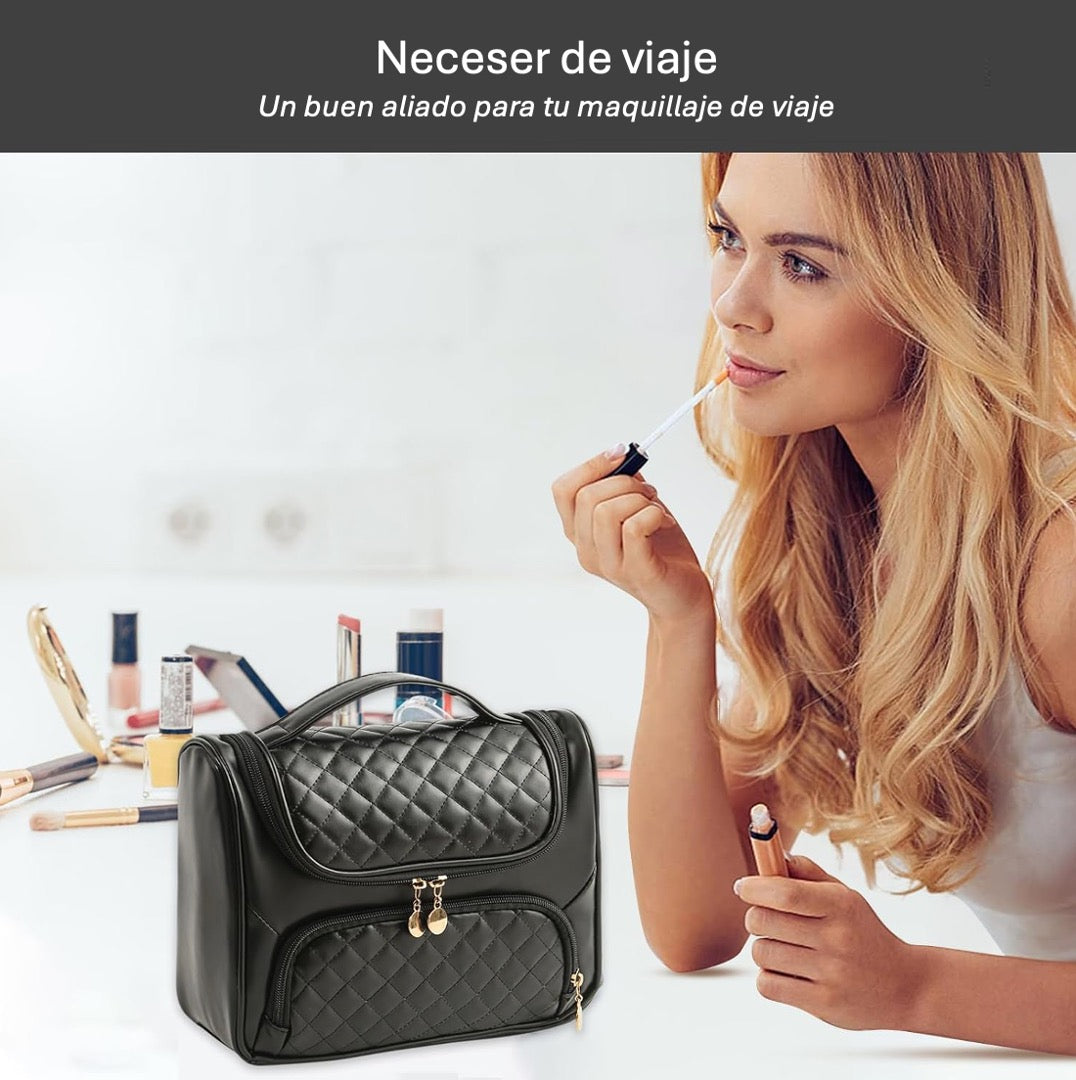 Neceser Grande De Viaje Maquillaje y Cosméticos Impermeable