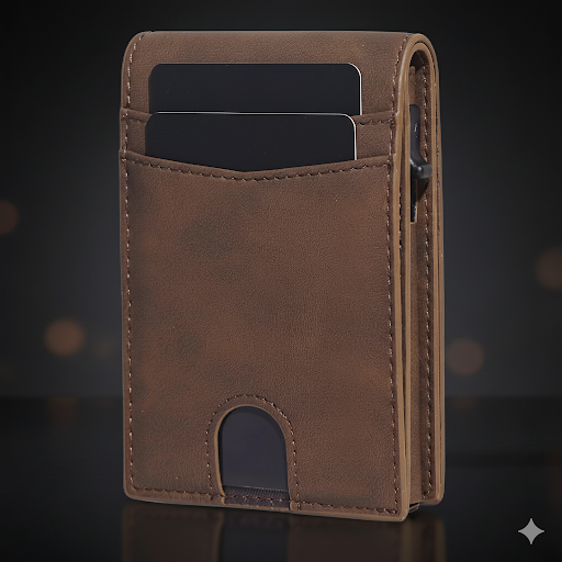 Billetera Tarjetero Cuero Bloqueo Rfid Bifold +caja Regalo