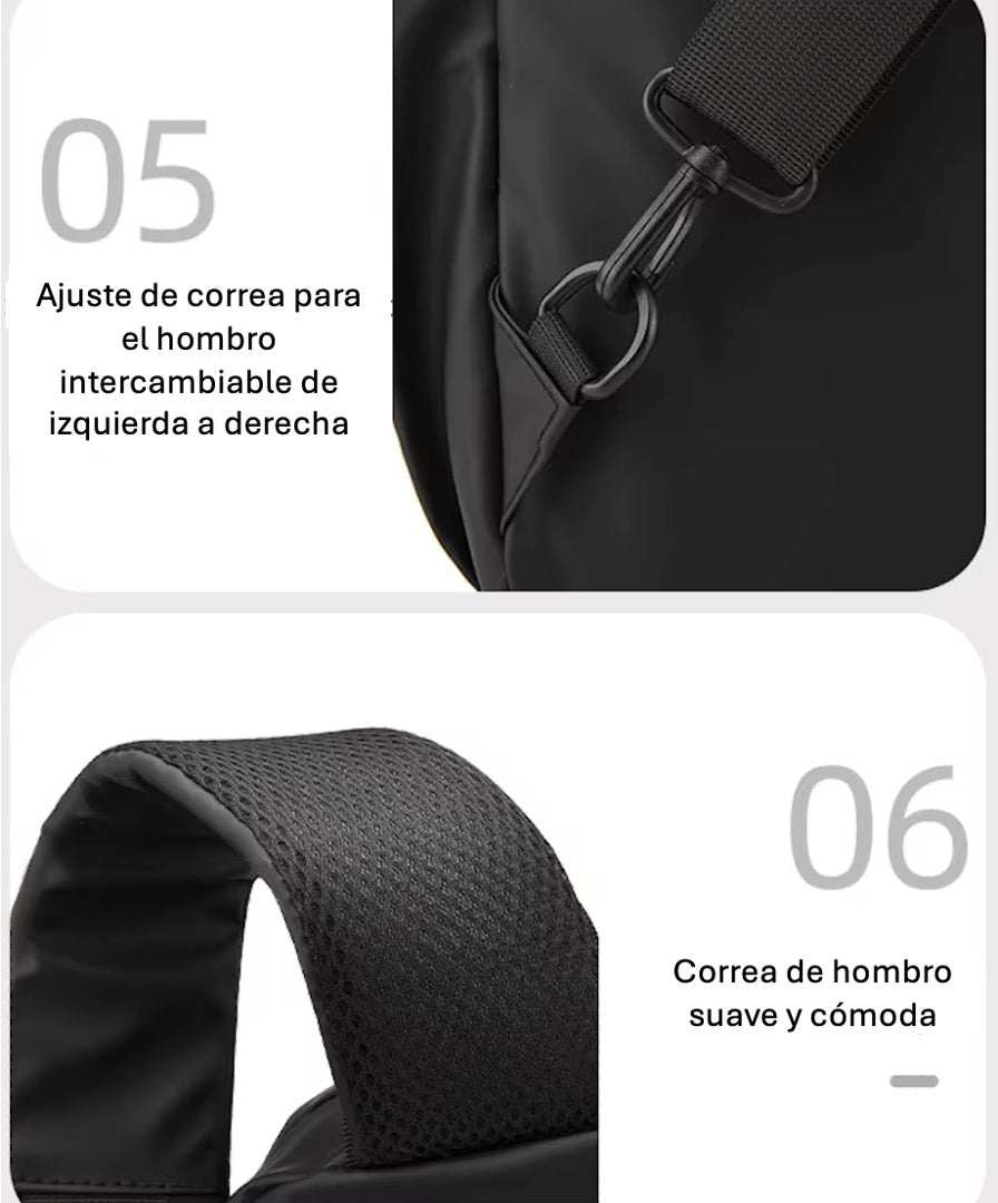 Banano Cruzado Impermeable Antirrobo Viaje Urbano +capacidad